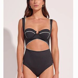 ANCORA Swimsuit Woman's The Indulgent Muse one piece bathing suit size Small‎